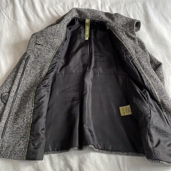 SOIA & Kyo Wool Blend Tweed Coat Size Medium - Picture 4 of 10